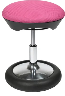 Produktbild von Kinderhocker Topstar Drehhocker ergonomisch Sitness Kid 20 Net drehbar, höhenverstellbar, chrom/rosa bromeere