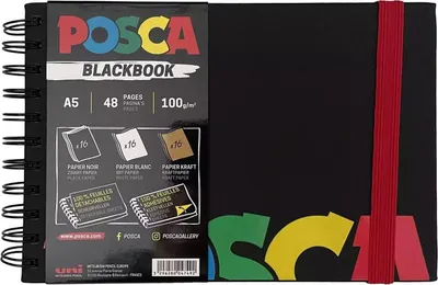 Zdjęcie produktu dla Szkicownik Posca Blackbook Dla dzieci Jeden rozmiar