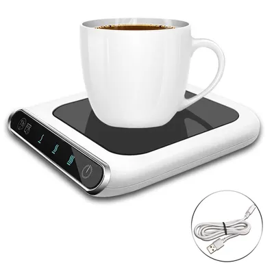 Produktbild von Kaffeetassenwärmer für den Schreibtisch, 3-stufig einstellbare Temperatur, Trink-Erinnerung, automatische Ein-/Ausschaltung, Schwerkraft-Induktion, ideal für Zuhause und Büro