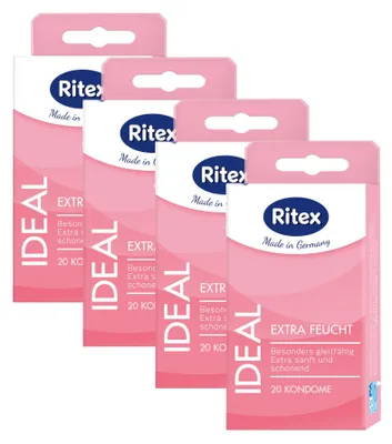 Produktbild von 80x Ritex Ideal Kondome Extra Feucht - Standardgröße