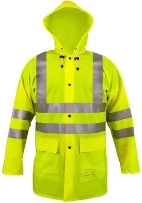 Produktbild von PROS Reflektierende Regenjacke 1101 R Jacke WASSERCHUTZJACKE Schutzbekleidung Wasserdicht Gelb, 48