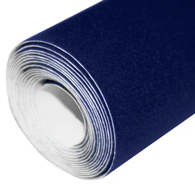 Produktbild von Klebefolie Möbel 45x100 cm - Velour Blau - Selbstklebende Möbelfolie im Deko-Stil - Klebefolie für Möbel ideal für Küche, Bad und DIY Projekte