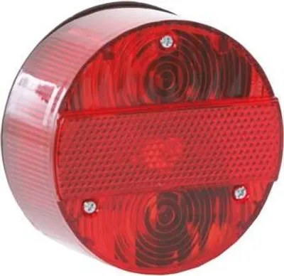Image de Feu arrière rond, avec KZB, complet, Ø120mm - Simson S50, S51, S70, KR51/2 Schwalbe, SR50, SR80 - MZ ETZ 125, ETZ 150, ETZ 250