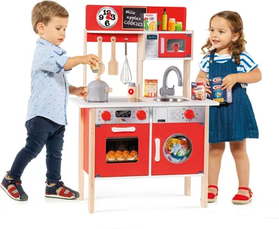 Produktbild von Spielküche Moltó 21292 Holz Rot (10 pcs)