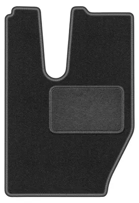 Imagen del producto de Alfombrilla conductor de moqueta para Iveco X-WAY 2020- (comercial) – 1 pieza, gris grafito, a medida – Wielganizator LUX