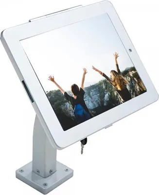 Produktbild von Wand und Tisch Halterung abschließbar für iPad 10 Pro 11 Air 4 5 in Grau