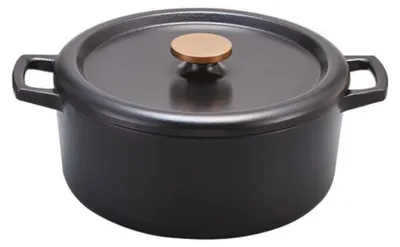 Produktbild von Emaillierte gusseisen-auflaufform 30 cm schwarz Beka 100168