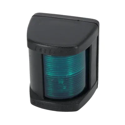 Produktbild von LED Steuerbordlaterne Positionslaterne 12V Steuerbordlicht für Boote bis 12 Meter, Schwarzes Positionslicht