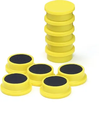Image de Set d'aimants 20 mm jaune 10 pièces