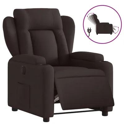 Produktbild von vidaXL Relaxsessel Elektrisch Dunkelbraun Stoff