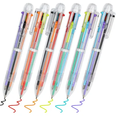 Produktbild von Set mit 6 Kugelschreibern in verschiedenen Farben, 0,5 mm