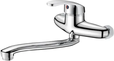 Immagine prodotto di Miscelatore da cucina, 30 cm, montaggio a parete, girevole a 360°, monocomando, per cucina