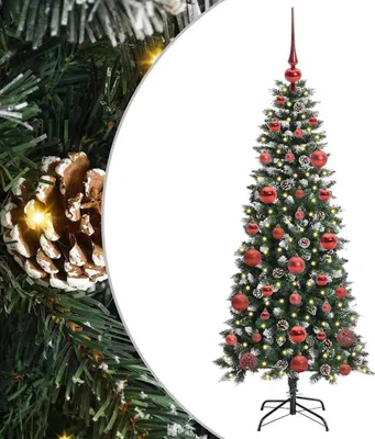 Zdjęcie produktu dla vidaXL Sztuczna choinka ze 150 diodami LED ze stojakiem Zielona 150 cm