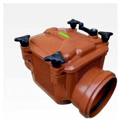 Produktbild von Rückstauklappe Ø 160mm mit Rattenschutz für HT - KG Rohre
