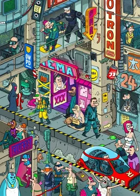 Image de Puzzle Grafika Cyberpunk - 500 pièces Carton Jouet éducatif