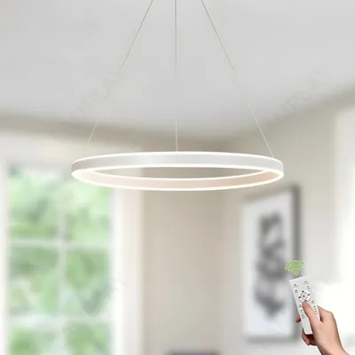 Obrázek produktu pro Dimmovatelná kulatá LED závěsná lampa s dálkovým ovládáním