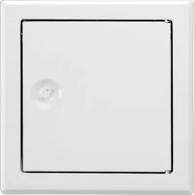 Produktbild von UPMANN Revisionstür Softline Vierkantverschluss Stahl weiß RAL9016 150x150 mm