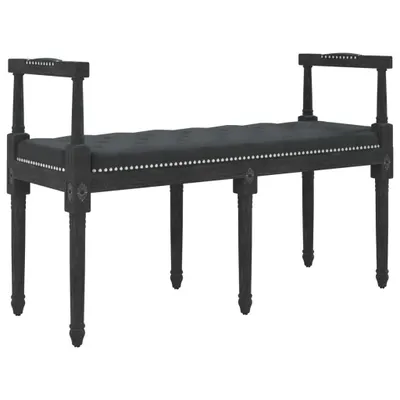 Image de vidaXL Banc noir 110x40x70 cm velours