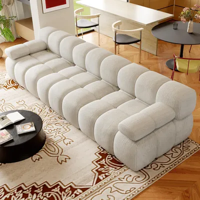Image de Canapé modulaire "Boneless Kompression" de 300 cm, en mousse, idéal pour créer un coin salon confortable, sans montage requis