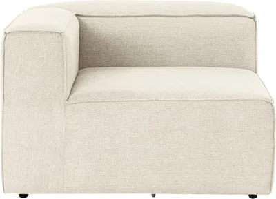 Produktbild von Hanah Home, Fora L1 - Ecru, 1-Sitzer-Sofa, 100 % Hainbuche, Ekru, 107 x 105 x 66 cm