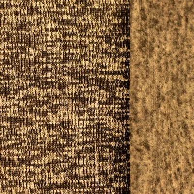 Produktbild von Strickfleece-KARINA Mokka von Stofftreff Santi®-ca. 160 cm breit-ca. 285 g/QM-50 cm Schritte-Meterware-88 Prozent Polyester-12 Prozent Viskose