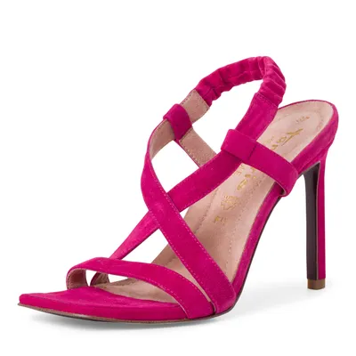 Produktbild von TAMARIS Damen Sandal Heel Art: 1-1-28321-28 in fuxia suede (rot) - Größe:38