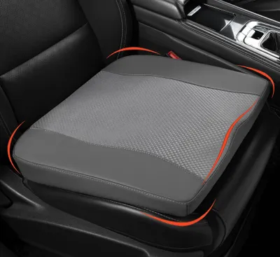 Image de Coussin de siège de voiture confortable en mousse à mémoire de forme – Soulage les douleurs sciatiques et dorsales, pour siège de voiture, siège conducteur, chaise de bureau, fauteuil roulant (gris classique)