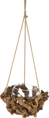 Immagine prodotto di Gilde Hänger, Windlicht, Holz, naturfarben, VE 2, H. 50 cm, D. 25 cm 59143 4063387591437