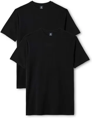 Produktbild von LERROS Rundhals Doppelpack T-Shirt in Premium Baumwollqualität , Farbe: BLACK , Größe: 5XL