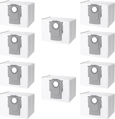Produktbild von 10 Stück Staubbeutel für Roborock S8+/ S8 Pro Ultra S7 MaxV Ultra S7 Pro Ultra Q7+ Q7 Max Plus Q5+ T8 Staubsauger Absaugstation, großer Kapazität Ersatz Staubsaugerbeutel Ersatzteile