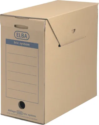 Zdjęcie produktu dla ELBA 753699 6er Archivboxen tric system braun 16,0 x 34,1 x 31,5 cm