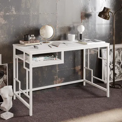 Produktbild von Skye Decor, Victory - White, Schreibtisch, Weiß, 100 % MELAMINBESCHICHTETE SPANPLATTEN, 120 x 60 x 75 cm