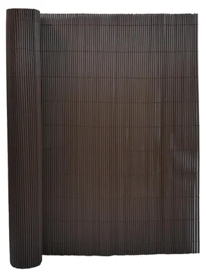 Zdjęcie produktu dla Osłona prywatności 100x300 cm - Brązowe PVC odporne na wiatr i warunki atmosferyczne