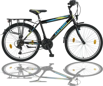Produktbild von 24 Zoll Jungenfahrrad SHIMANO 21 Gang 24" Fahrrad Schwarz mit Beleuchtung TMA