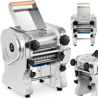 Image de Machine à pâtes électrique – appareil à pâtes – trancheuse à pâtes – rouleau à pâte en acier inoxydable avec moteur puissant