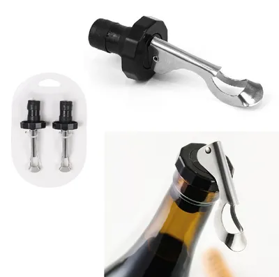 Produktbild von 2x Flaschenverschluss Stöpsel Weinverschluss Korkenverschlusss Bier Wein Sekt