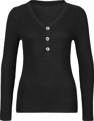 Produktbild von LASCANA Langarmshirt schwarz Größe 40/42