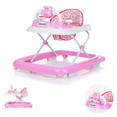 Zdjęcie produktu dla Chodzik Chipolino Little Cow Wheels Stopper Regulowana wysokość Muzyka Jasnoróżowy