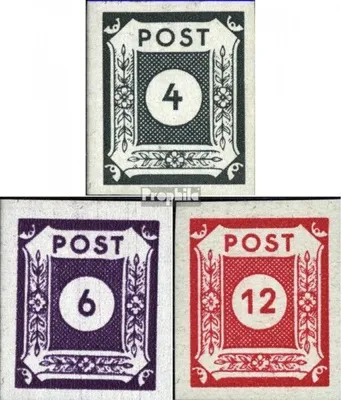 Produktbild von Briefmarken Sowjetische Zone (All.Bes.) 1945 Mi 61-63 (kompl.Ausg.) postfrisch Ziffernserie