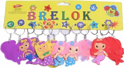 Zdjęcie produktu dla Syrenka Brelok Do Kluczy Zawieszka Do Plecaka Dla Dzieci Zestaw 12Szt