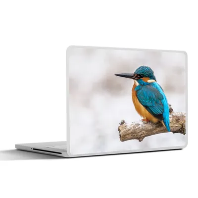 Produktbild von MuchoWow® Laptop Aufkleber Sticker Cover Eisvogel - Winter - Zweige 32.5x23.5 cm - Sticker für Laptop - Selbstklebend