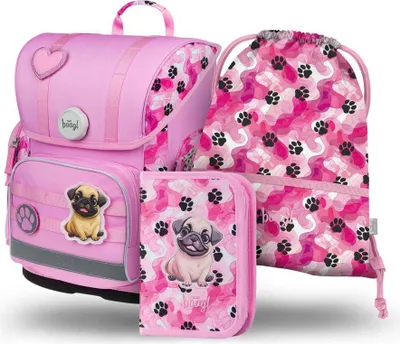 Obrázok produktu pre BAAGL SET 3 Ergo Paws: taška, puzdro na ceruzky, batoh