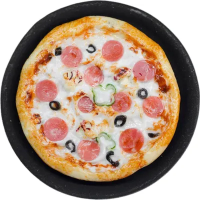 Produktbild von Pizza auf Platte rund Brosche Miniblings Italien Essen Restaurant Pizzastein