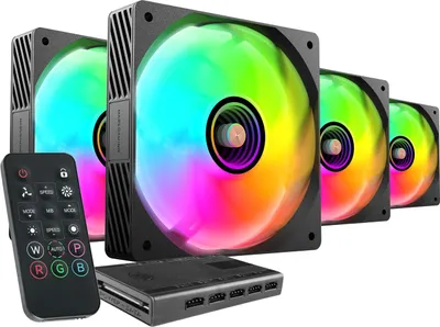 Produktbild von Mars Gaming MFSI4KIT Computerkühlsystem Computergehäuse Ventilator 12 cm Schwarz