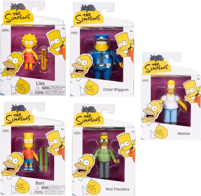 Productafbeelding van Simpsons minifiguren, golf 1, 6 cm, assortiment (8 stuks)