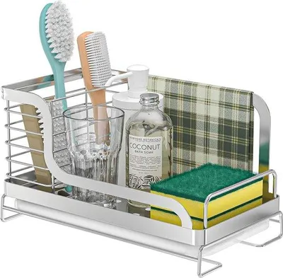 Produktbild von Famanu Spülbecken Organizer mit Abtropfschale - Edelstahl