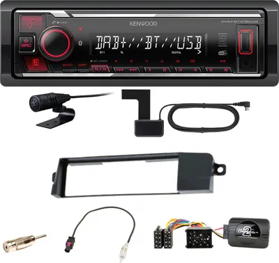 Produktbild von Kenwood KMM-BT408DAB Bluetooth Digitalradio USB Einbauset für BMW 3er E46