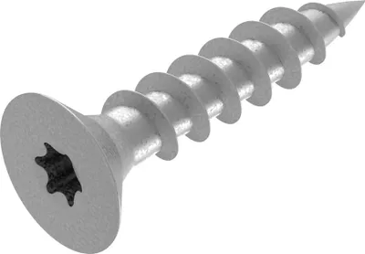 Produktbild von SECCARO Spanplattenschraube 6 x 30 mm, Edelstahl V2A VA A2, Holzschraube mit Vollgewinde, TX / Innensechsrund, 250 Stück