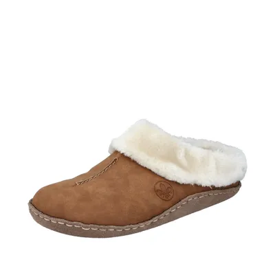 Produktbild von Rieker Damen Pantoffeln Hausschuhe Warmfutter 66390, Größe:42 EU, Farbe:Braun