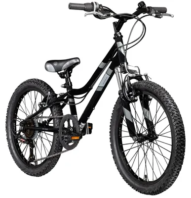 Image de Vélo pour enfants Galano GA20, 20 pouces, à partir de 5 ans, pour une taille de 120 à 135 cm, pour filles et garçons, couleur noir/gris